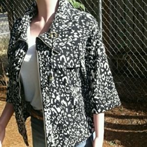 Erin London Babydoll Jacket Wide Collar